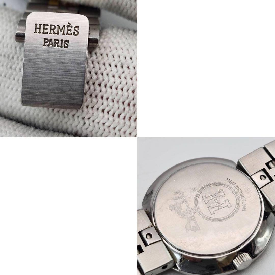 エルメス　オリンピア　コンビ　デイト　Hベルト　アイボリー　クォーツ　ボーイズ