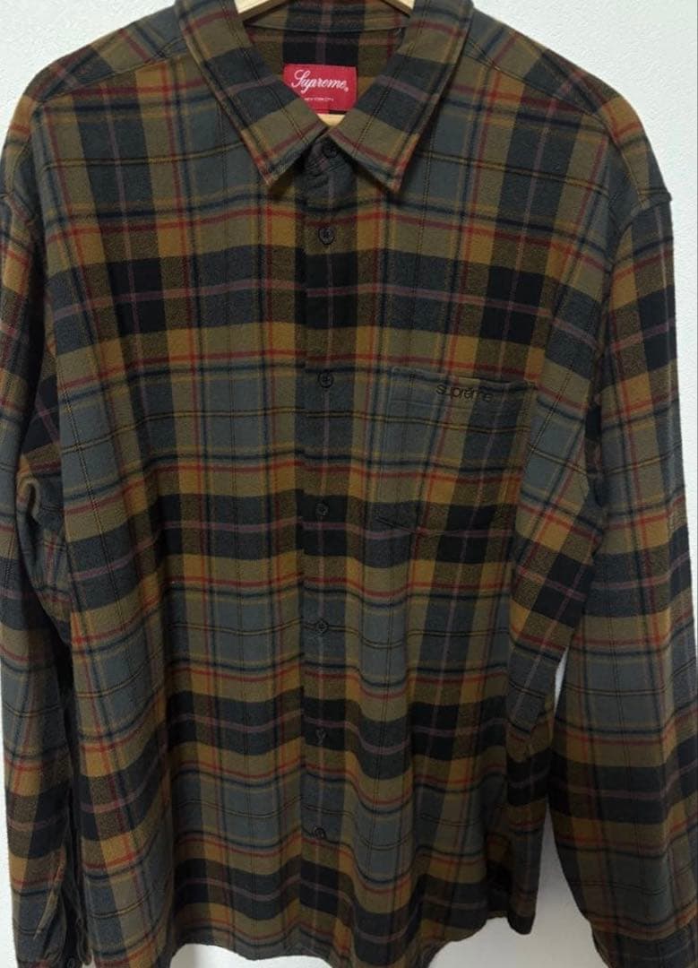 最終値下 Supreme Plaid Flannel Shirt 22fw