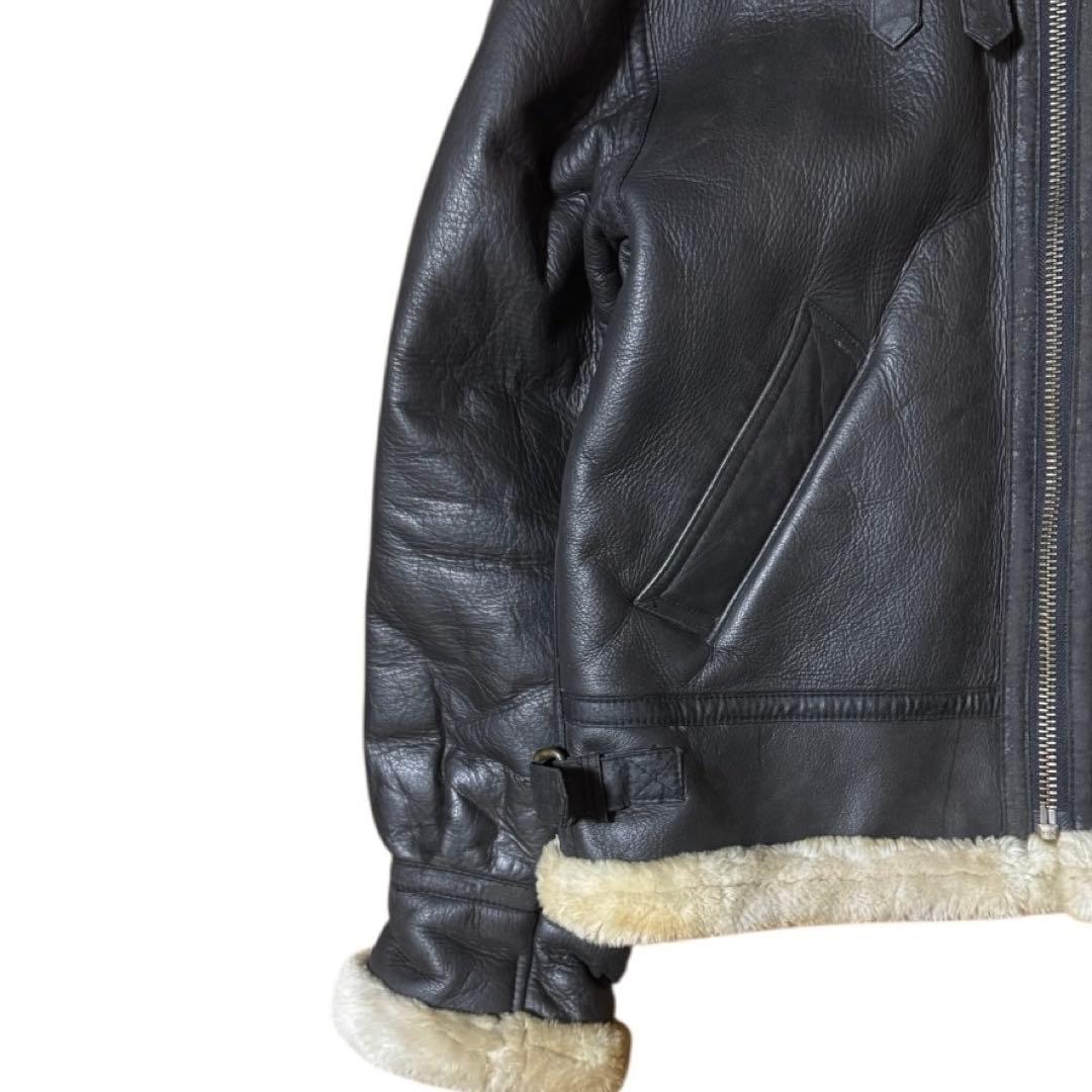 非売品 ボスジャン 2000年限定 エンボスロゴ B-3 レザージャケット M