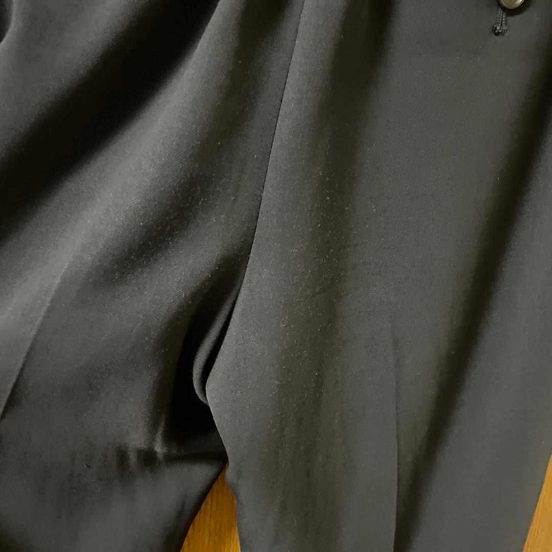 PLSTプラステネイビー パンツスーツ セットアップ　ボウタイブラウス３点セット