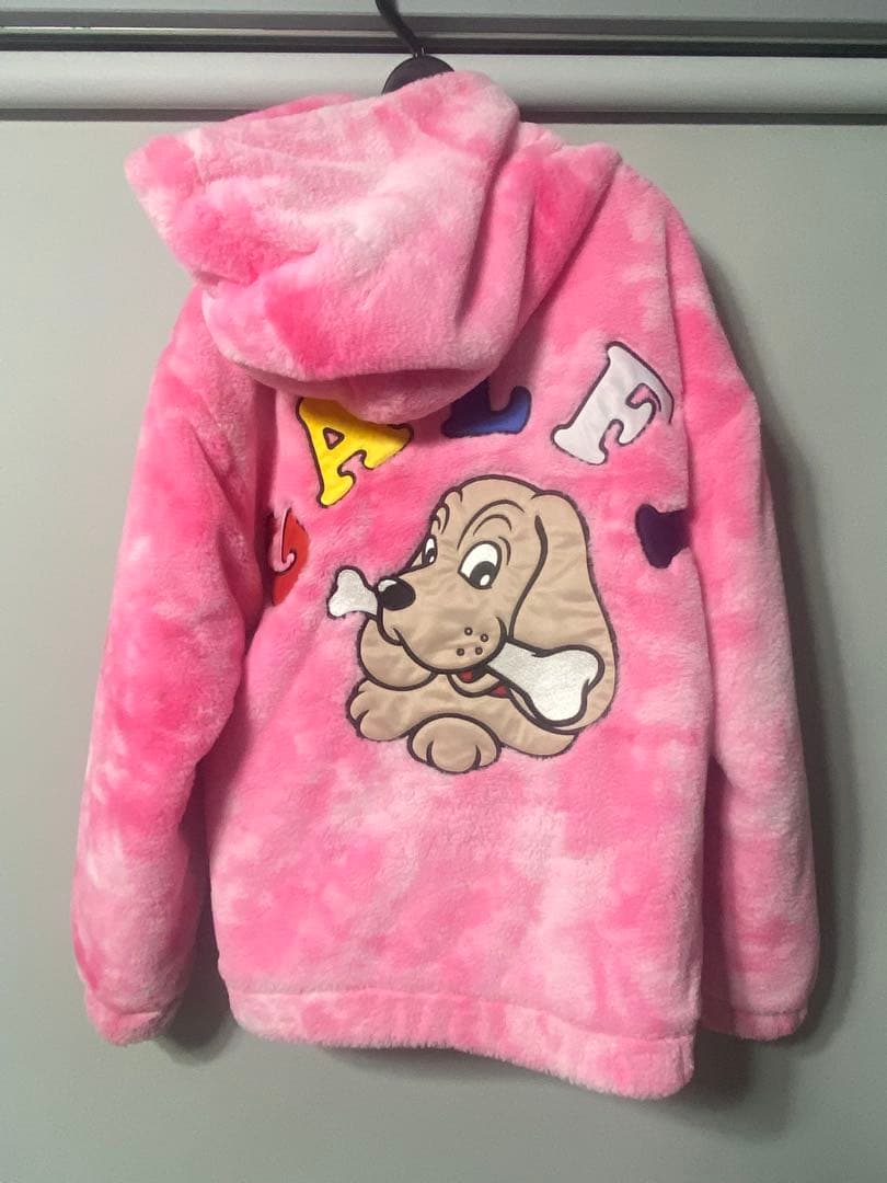 GALFYガルフィーMen'sボアフリースコート パーカー ピンク M/L