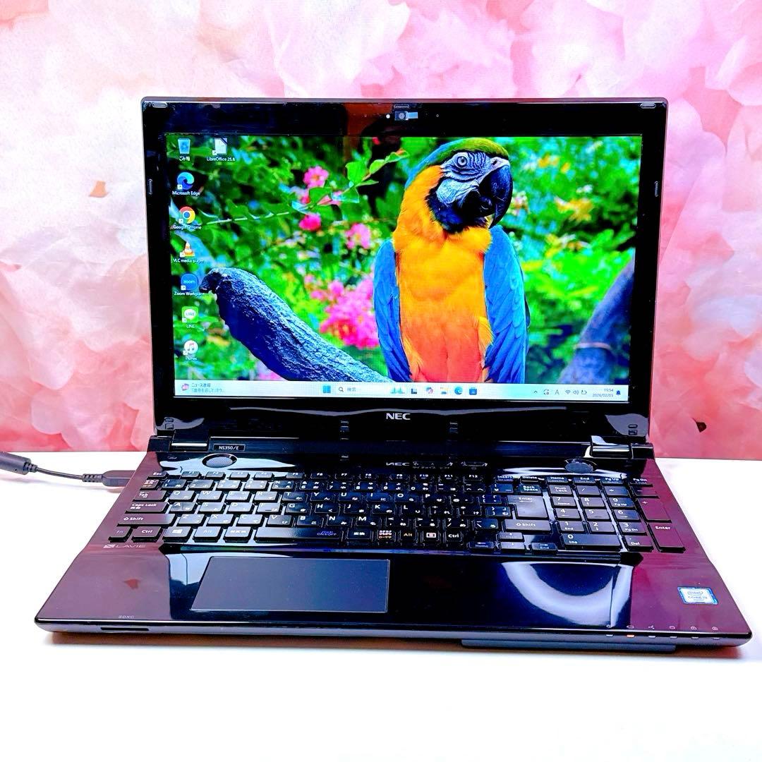 美品✨ 新品爆速SSD windows11 カメラ ノートパソコン オフィス