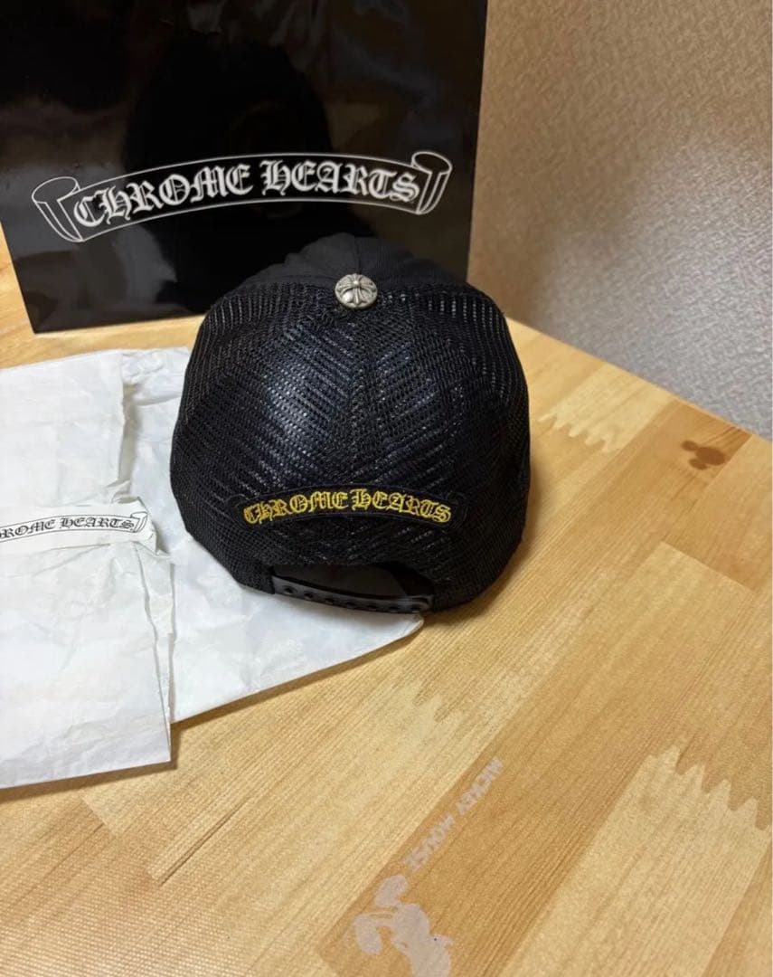【正規品】クロムハーツキャップ　ブラック　イエロー