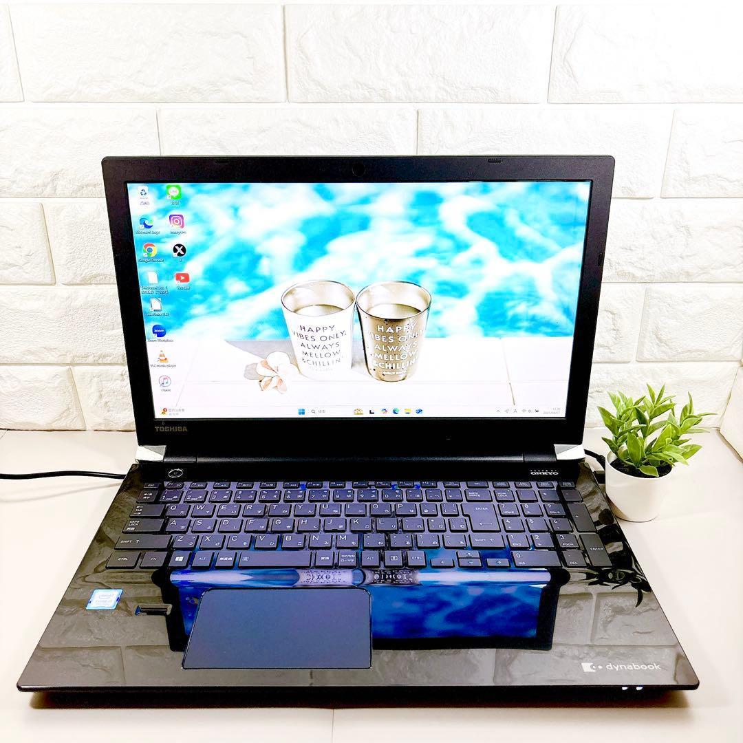 SSDで快適動作✨メモリ８GB カメラ フルHD 第7世代 ノートパソコン 東芝