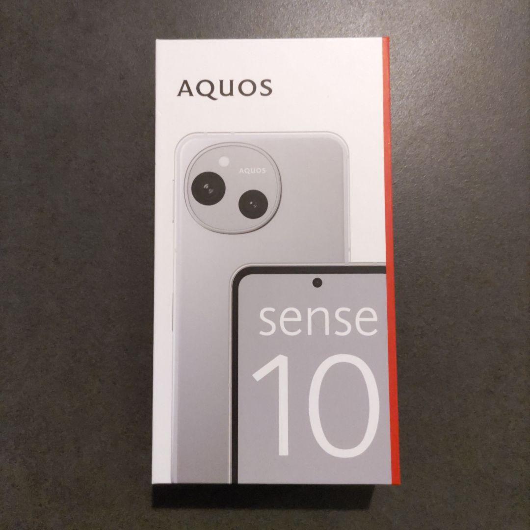 SHARP　AQUOS sense10　人気のライトシルバー
