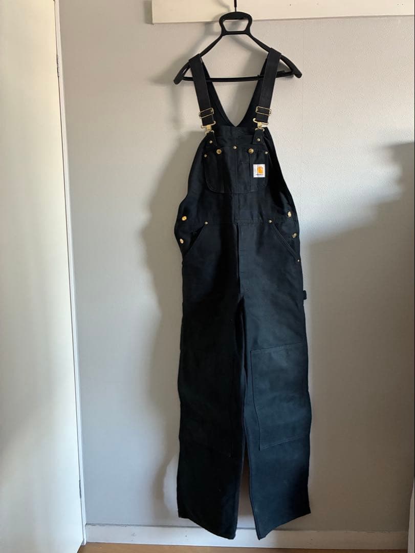 Carhartt カーハート オーバーオール ブラック 古着 ワーク