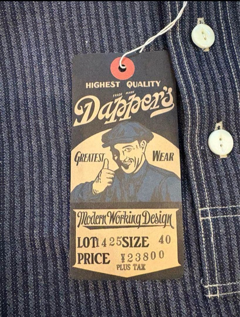 Dapper's ストライプ長袖シャツ サイズ40