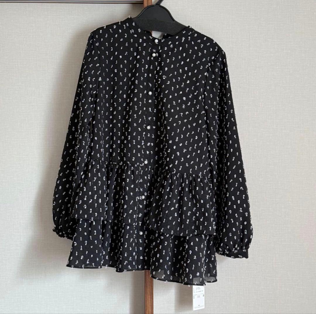 SONOソーノ プチリボンジャカード２ＷＡＹシアーブラウス