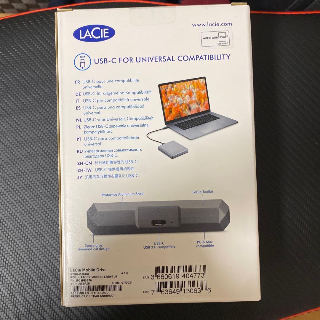 新品未開封　LACIE Mobile Drive 5TB STHG5000400