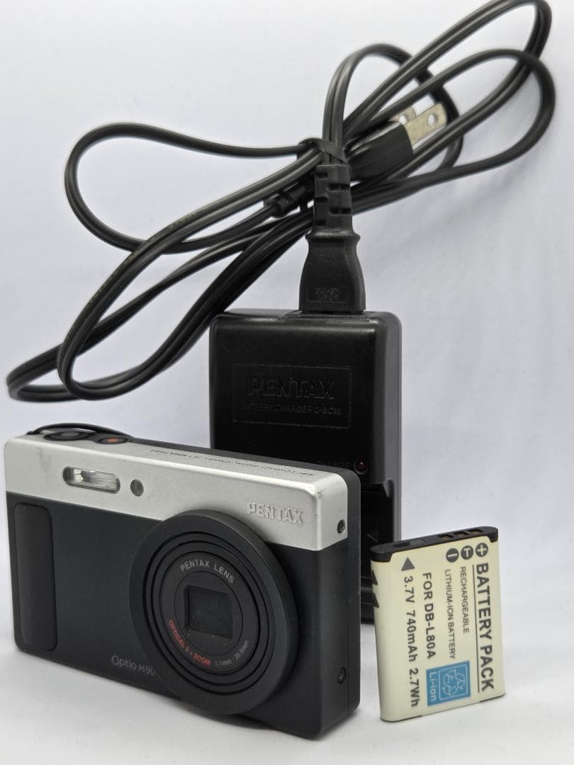 【可愛いすぎるコンデジ】PENTAX optio H90 ブラック×シルバー