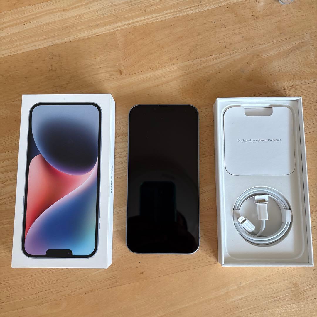 (美品) iphone14plus 128g ブルー