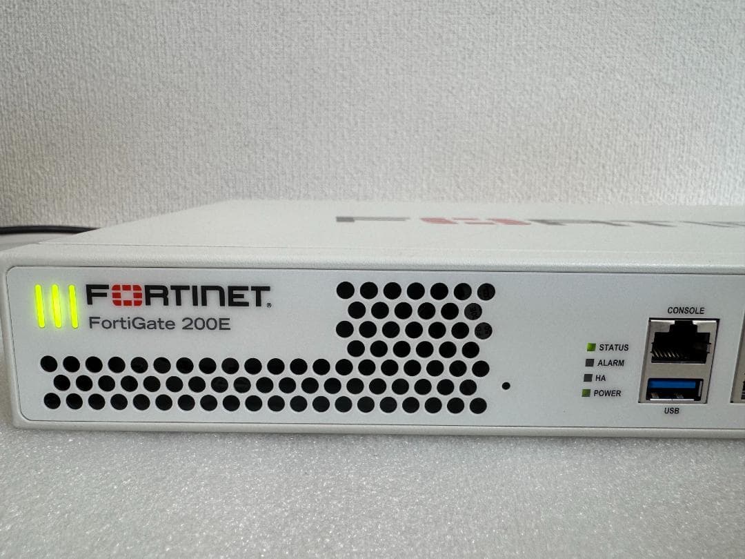 【FortiOS最新7.6.5】FortiGate 200E 中古