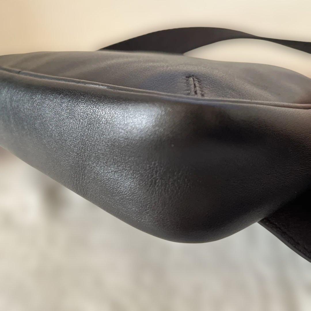 未使用☆vintage coach old waist pouch Black