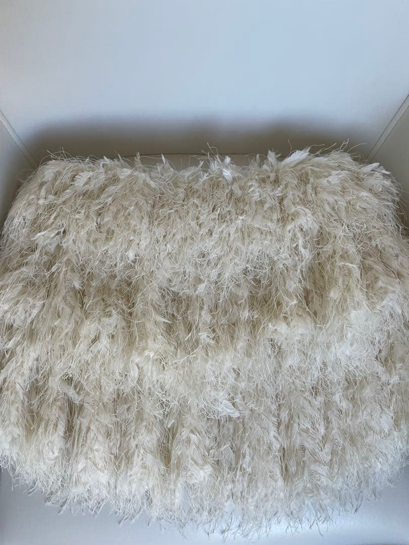 sheller シェリエ　back zip fringe bare top