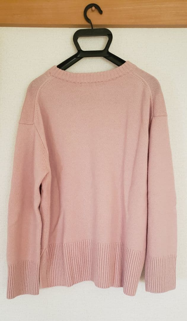 【美品】23区 カシミヤブレンド クルーネック ニット　ピンク