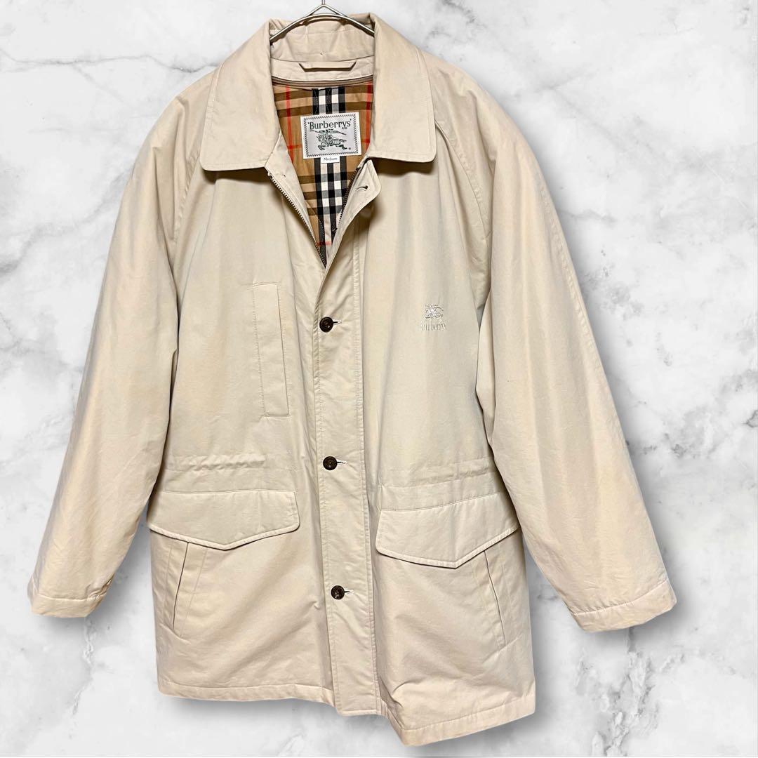【美品】バーバリー　モッズコート　2way ノバチェック　ライナー付　　Mサイズ