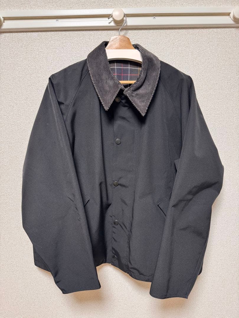 お*と様 Barbour TRANSPORT リバーシブルブルゾン/アダムエロペ