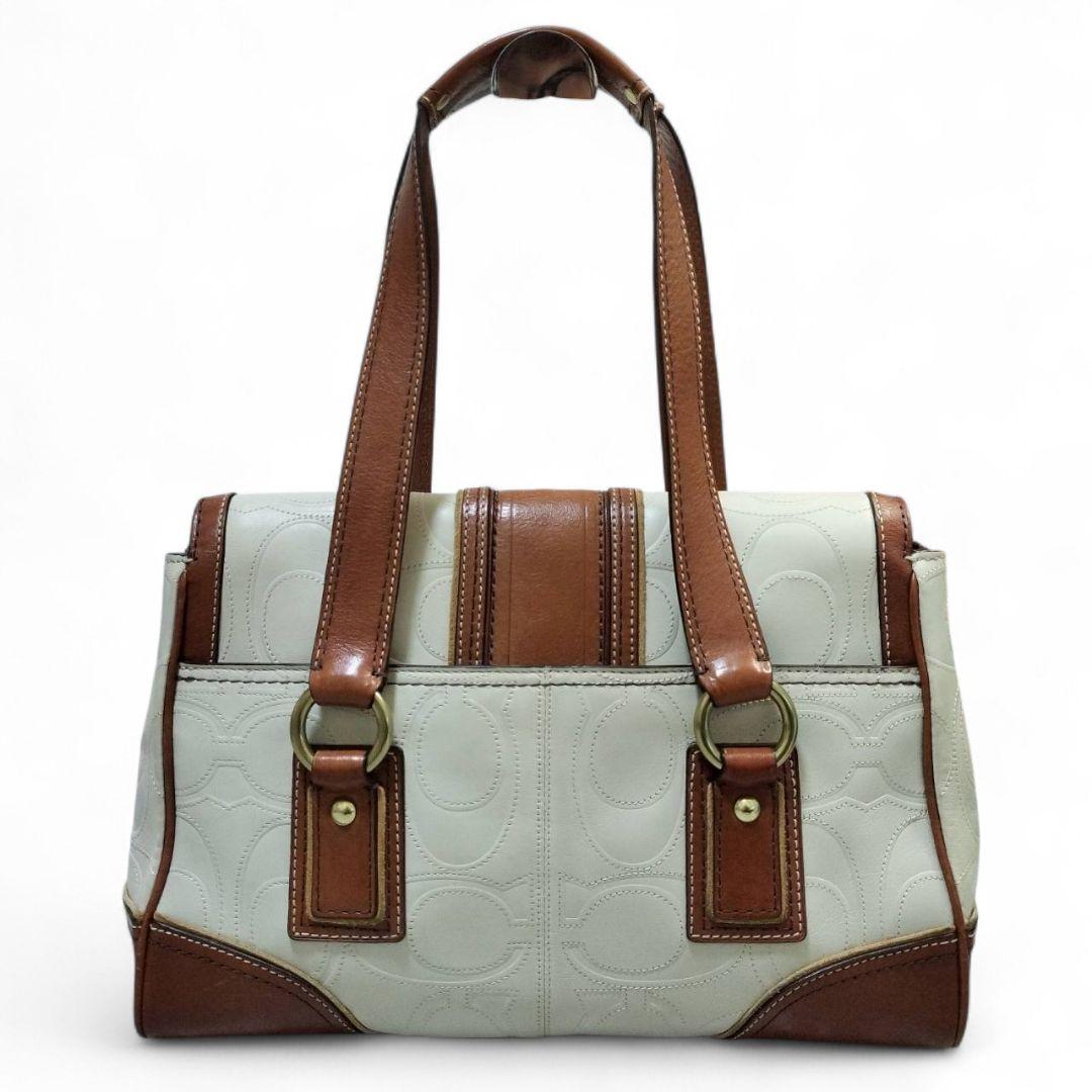 極美品 COACH コーチ トートバッグ ハンプトンズ ターンロック ソーホー