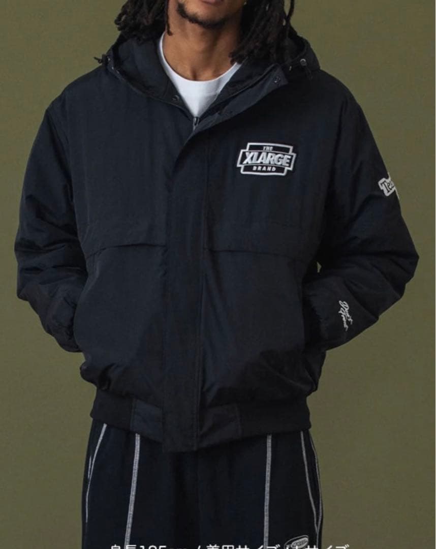 XLARGE NYLON PUFFER JACKET Lサイズ ブラック