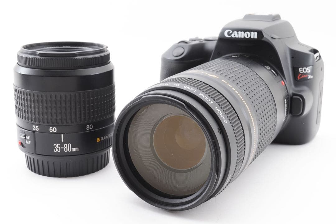 Wi-Fi/動画/保証/canon kiss x10標準&望遠ダブルレンズセット