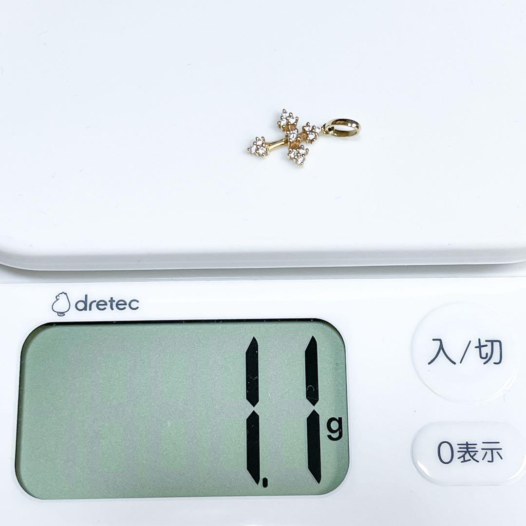 極美品 アヴァランチ クロス ネックレス 喜平チェーン ジルコニア ゴールド