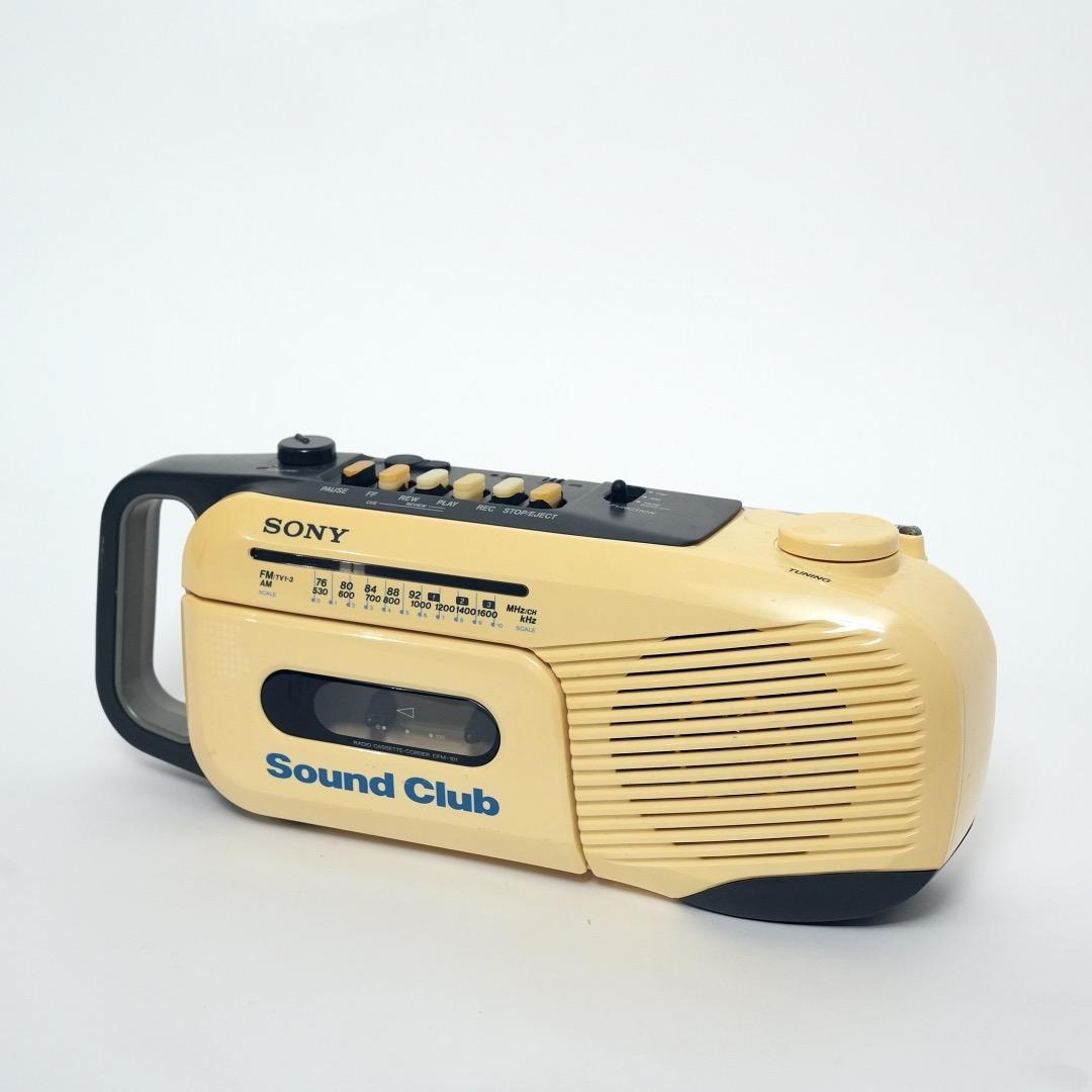 可動品 ソニー SONY Sound Club CFM-101 ラジカセ