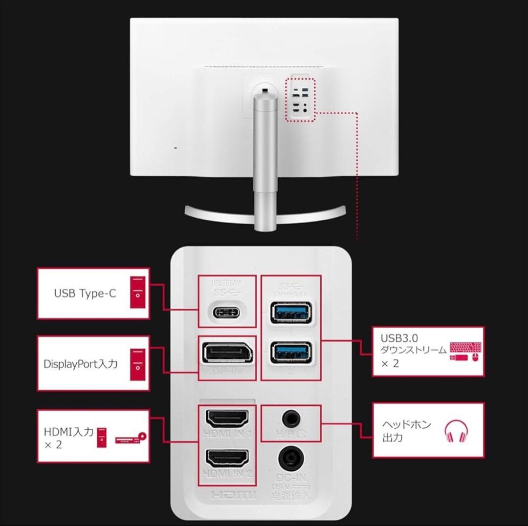 LG モニター ディスプレイ 32UL750-W 31.5インチ　中古品