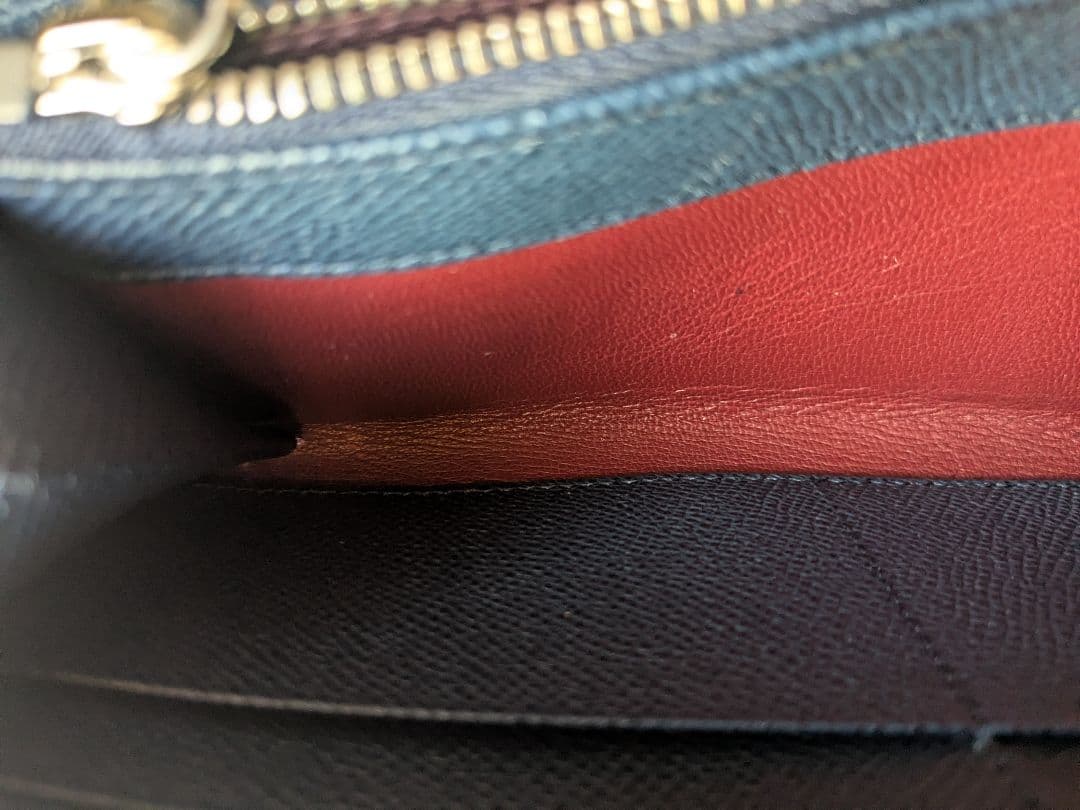 ブルガリ BVLGALI MAN 282588 ブルー　ジップウォレット　長財布