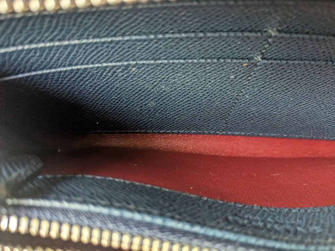 ブルガリ BVLGALI MAN 282588 ブルー　ジップウォレット　長財布