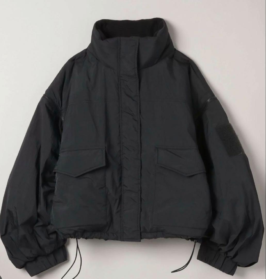 【新品】　ジーナシス　ソデ2WAYポケットボリュームショートコート