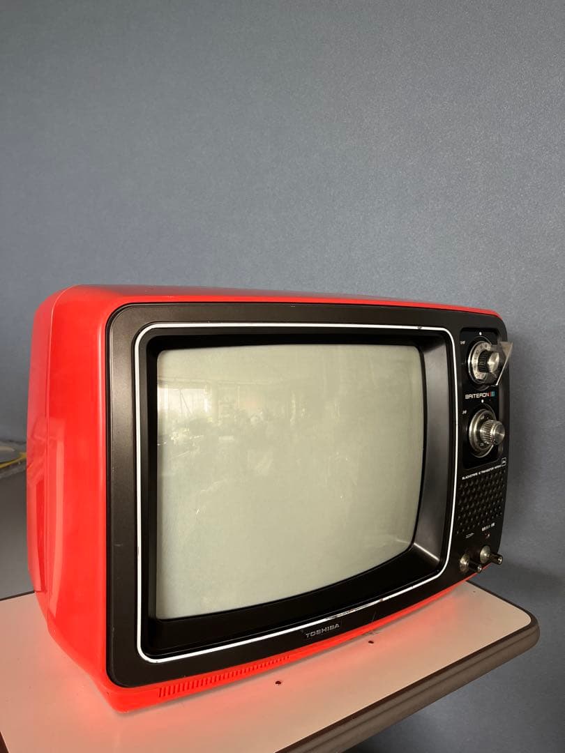 【レトロ美品】ブラウン管テレビ 東芝14P244 1976年製 通電確認済み