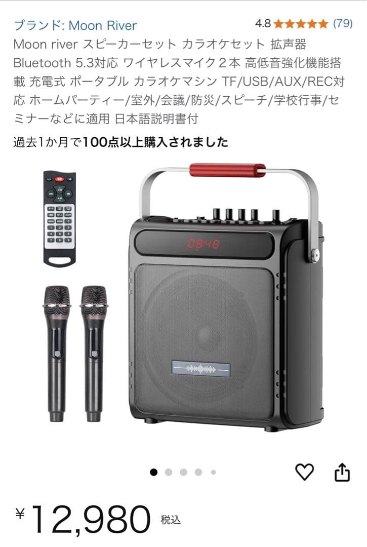 スピーカーセット (マイク付き)