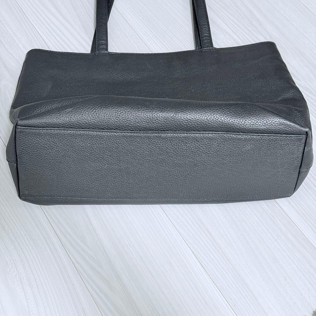 Hush Tug ハッシュタグ　メンズ　レザー トートバッグ　黒