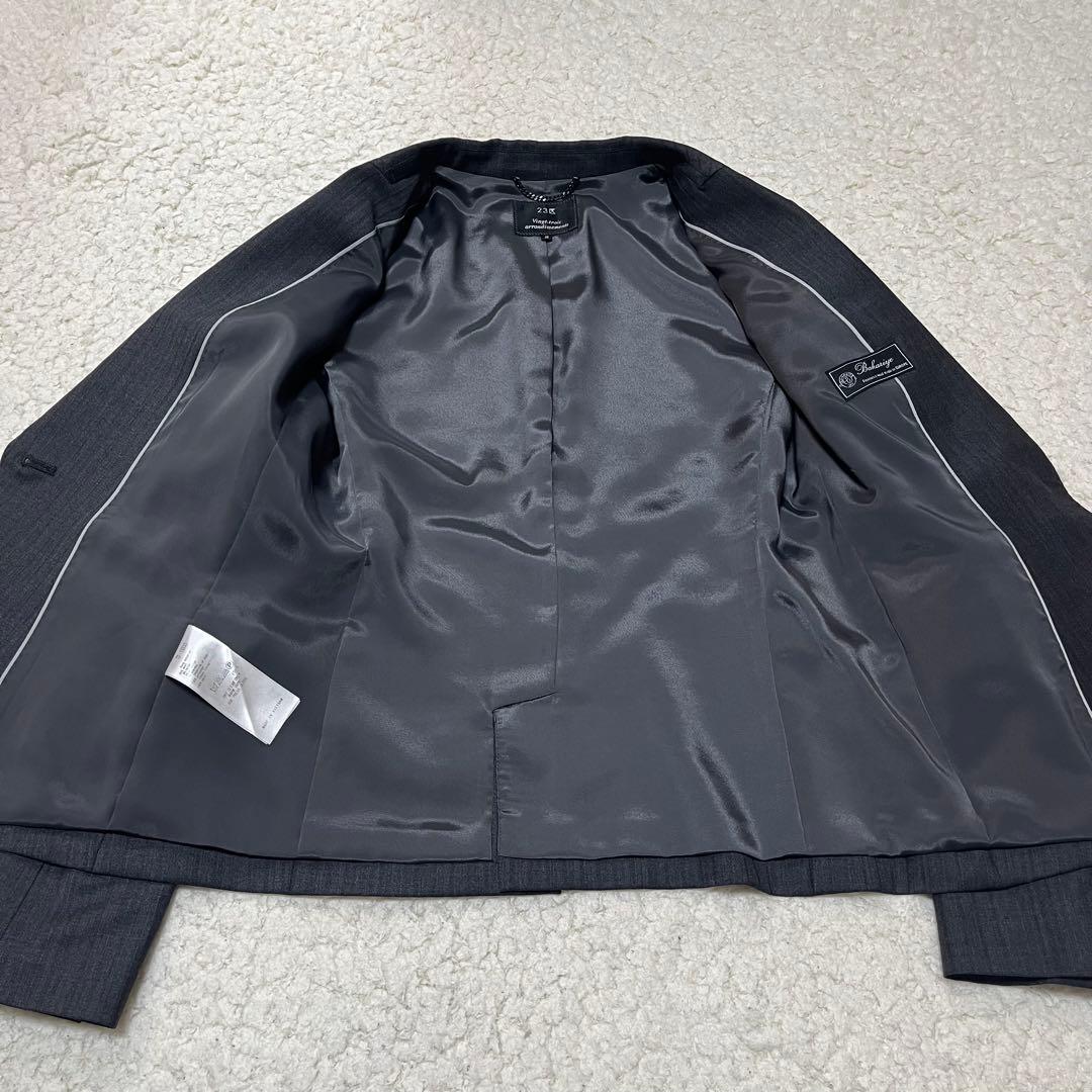 23区 BAHARIYE ストライプ パンツスーツ セットアップ グレー 38