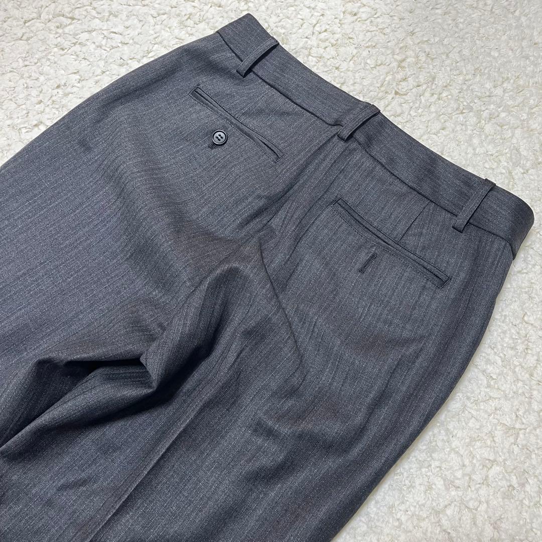 23区 BAHARIYE ストライプ パンツスーツ セットアップ グレー 38