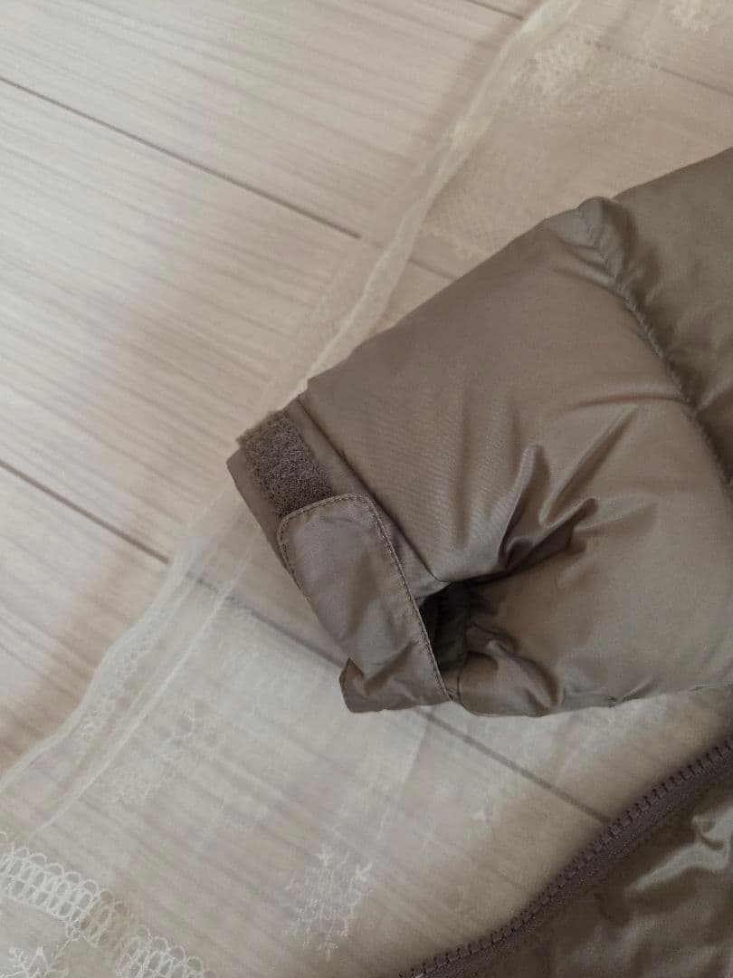 THE NORTHFACE フードファー付きベージュダウンジャケット　82