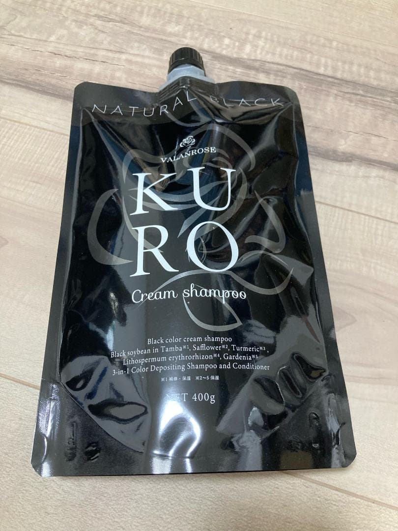 や*ま様 KURO ナチュラルブラック クリームシャンプー 400g×4本