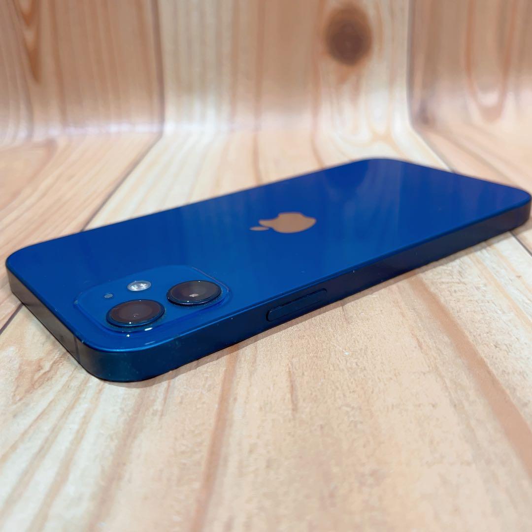 SIMフリー 本体 iPhone 12 128 GB ブルー 562 電池新品
