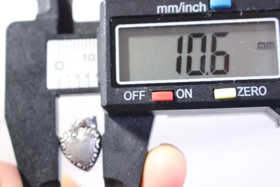 30s　スウィートハートジュエリー　スクロール　シルバー 波　両面　渦巻　小振り