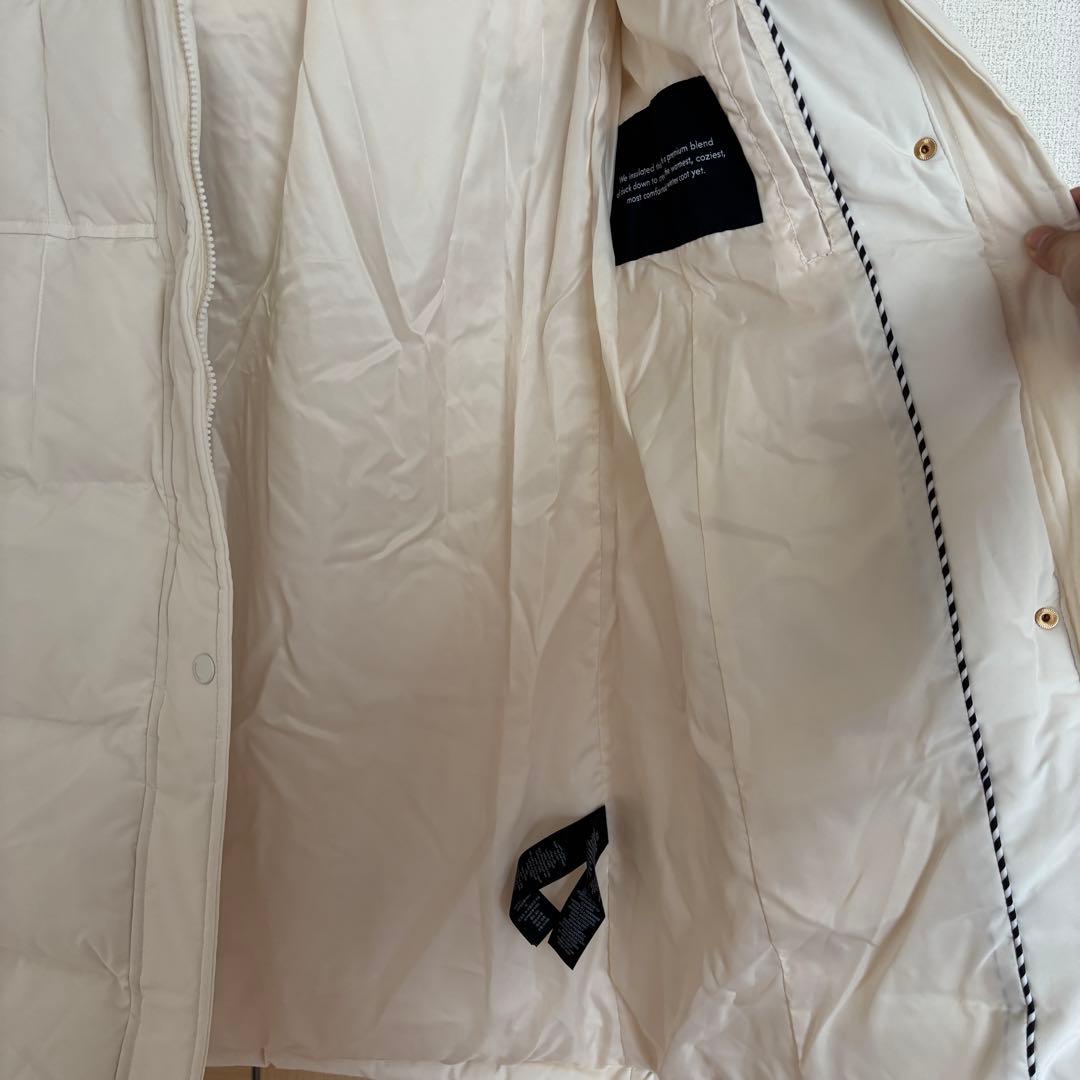 Kate Spadeケイトスペード フード付きロングダウンジャケットホワイトxs