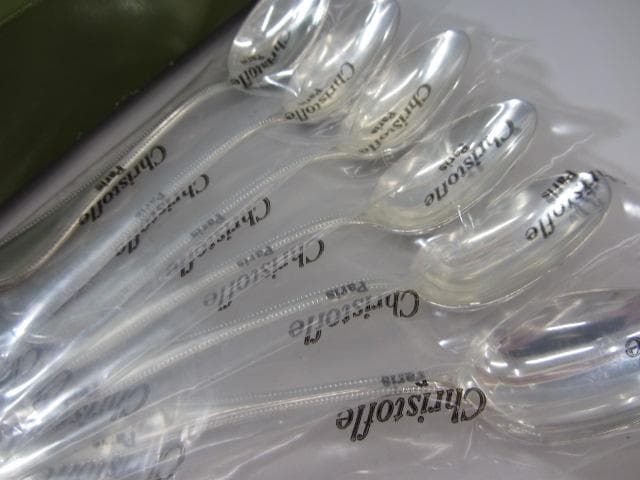 RU-2587　クリストフル　パールデミタス　スプーン6本セット　未開封未使用