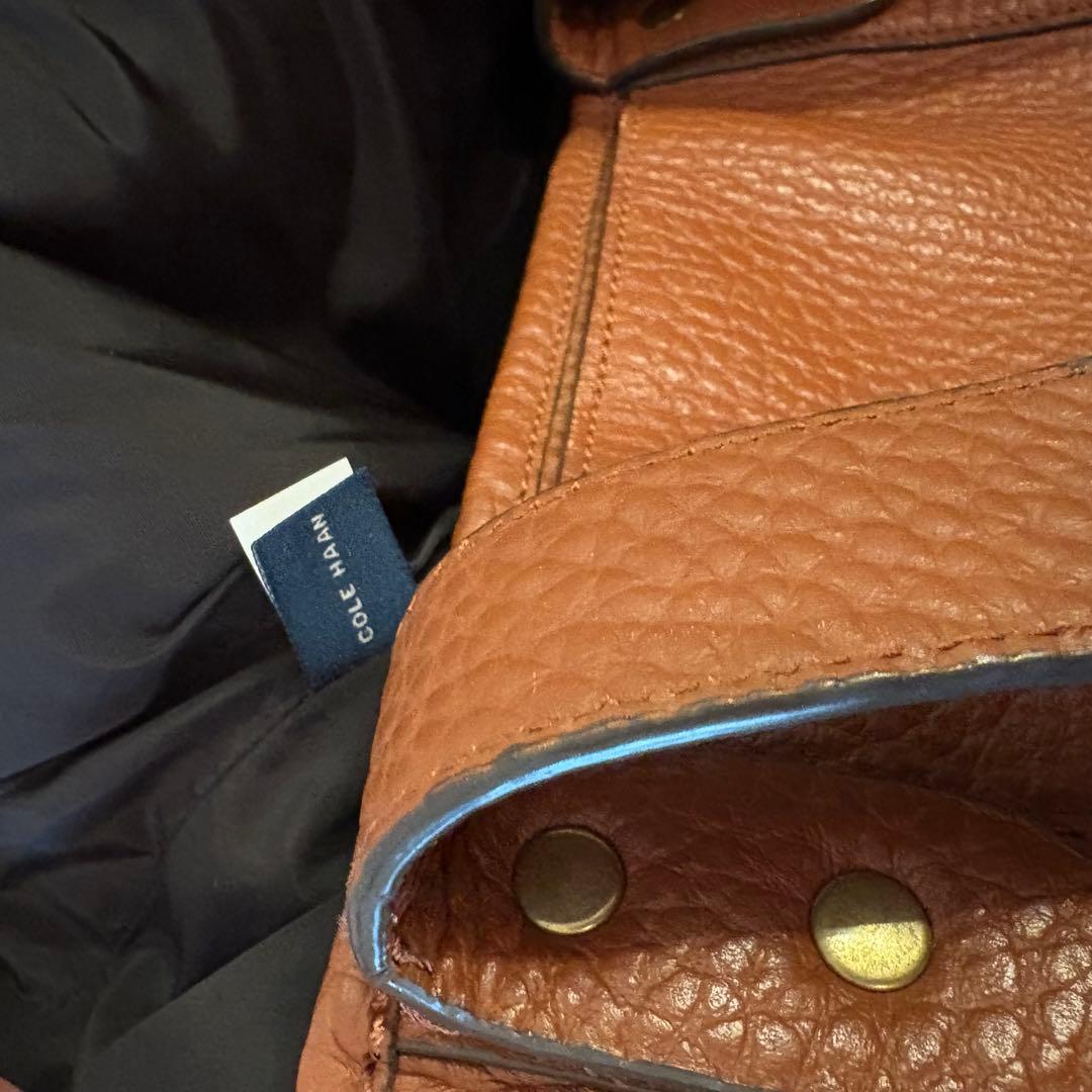 コールハーン　COLE HAAN ブラウンレザー トートバッグ