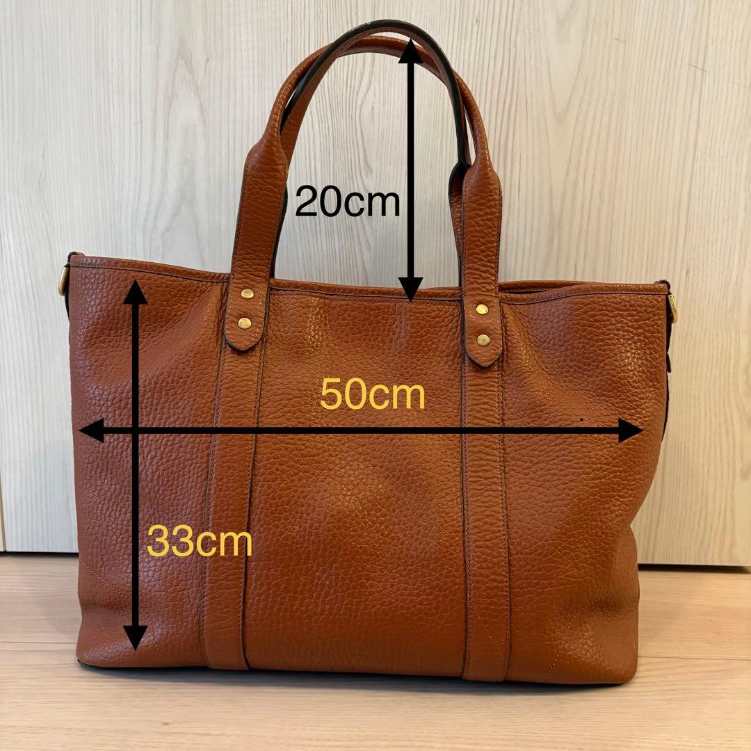 コールハーン　COLE HAAN ブラウンレザー トートバッグ