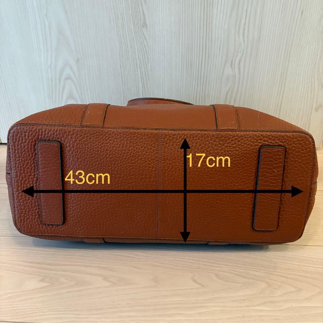 コールハーン　COLE HAAN ブラウンレザー トートバッグ