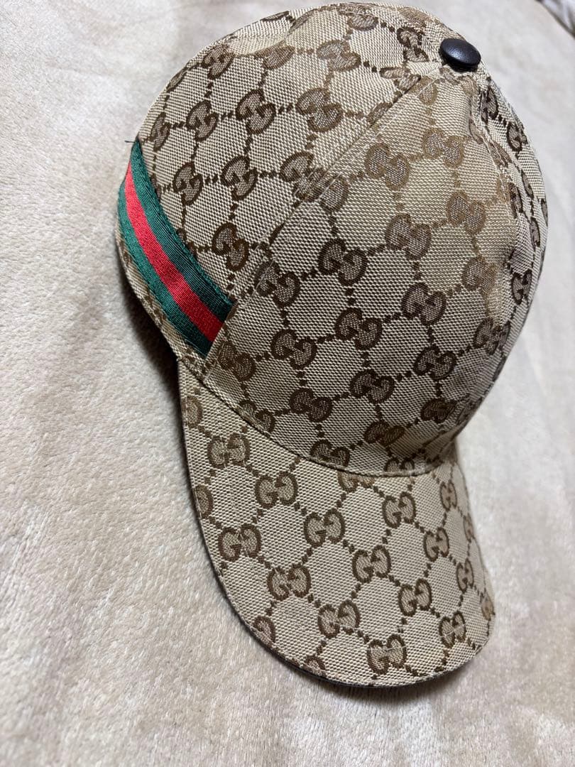 美品⭐️GUCCIキャップトリコロール　サイズM