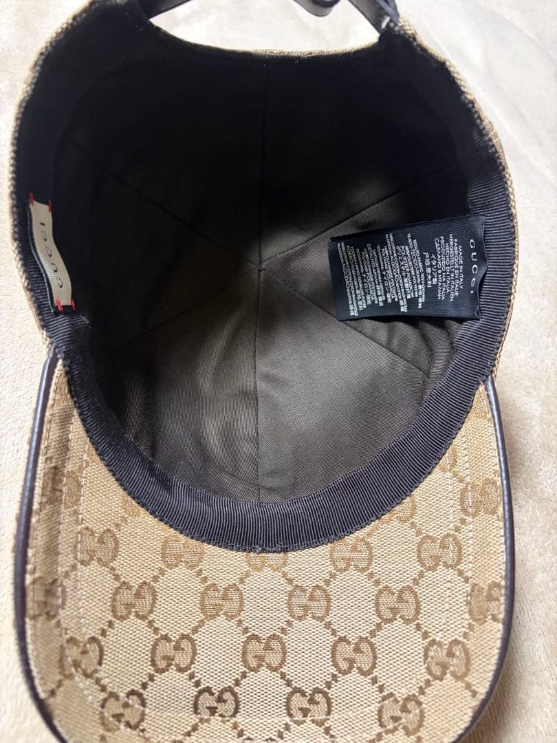 美品⭐️GUCCIキャップトリコロール　サイズM