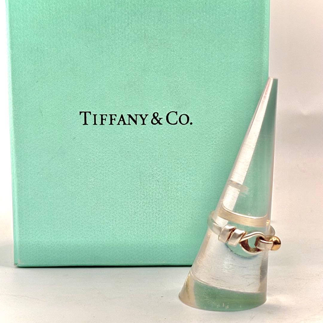 オールドティファニー　12号　フック＆アイ　ラブノット　リング　925×750