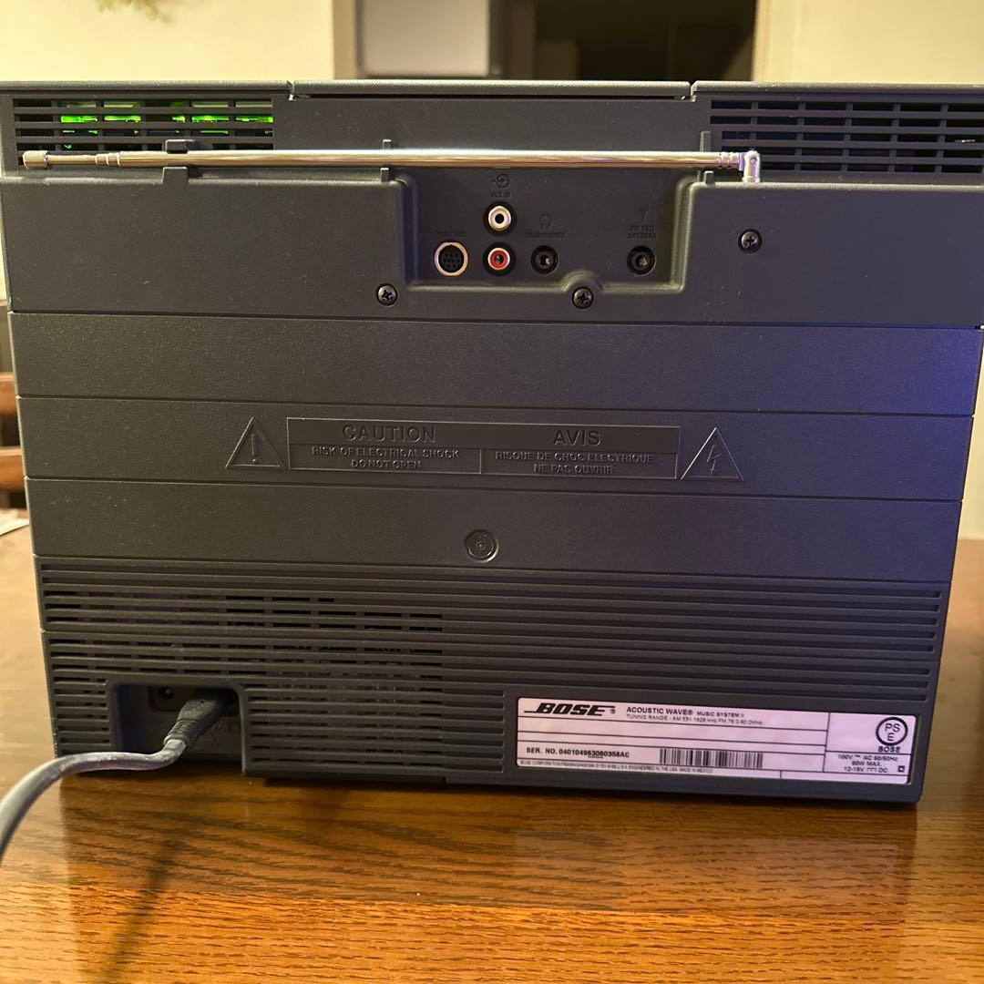 現状渡し:BOSE ACOUSTIC WAVE MUSIC SYSTEM II黒