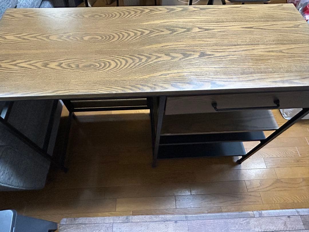 【12/21(日)まで限定出品】LOWYA 幅120 キッチンカウンターテーブル