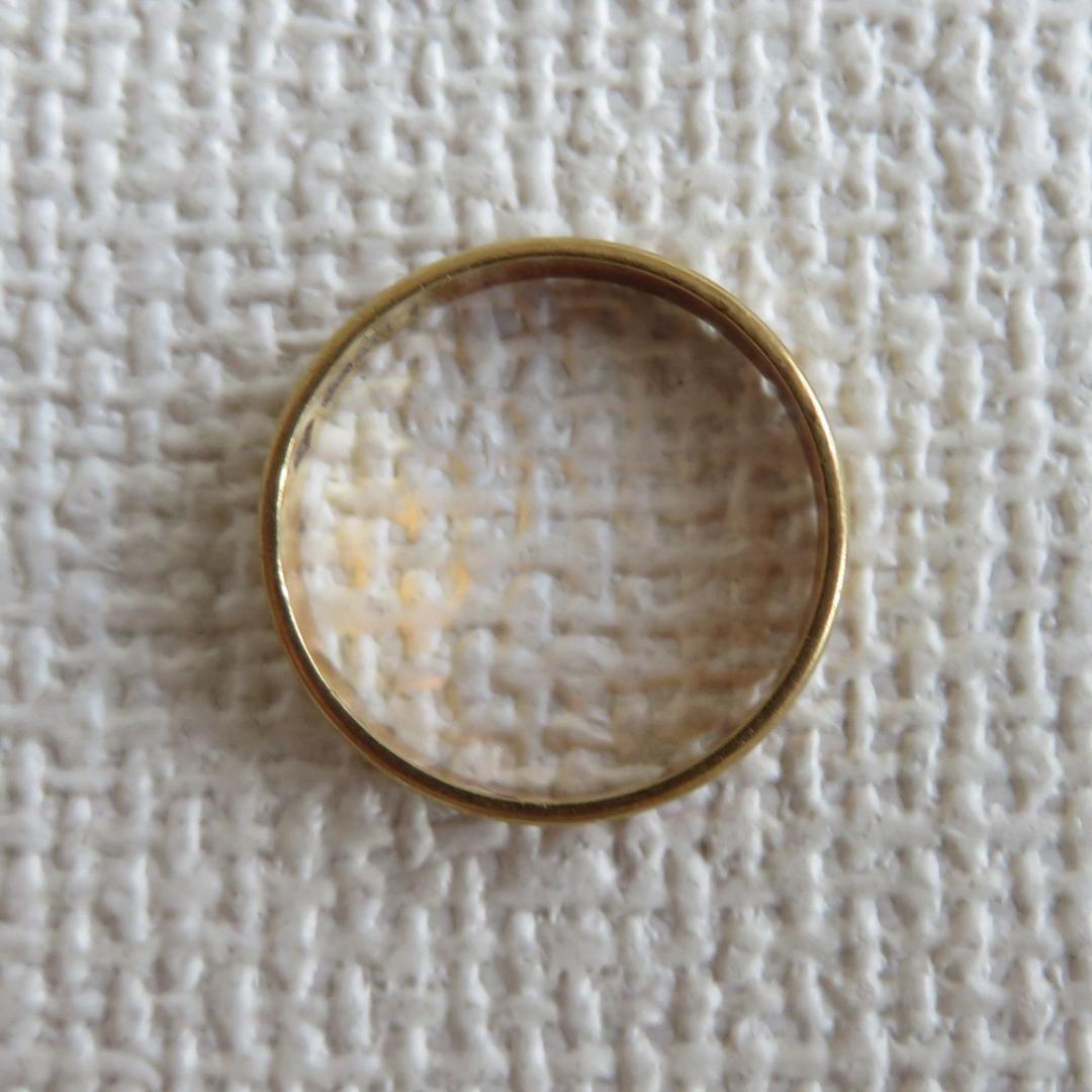 mim　K18　彫金リング　3.0g　17号